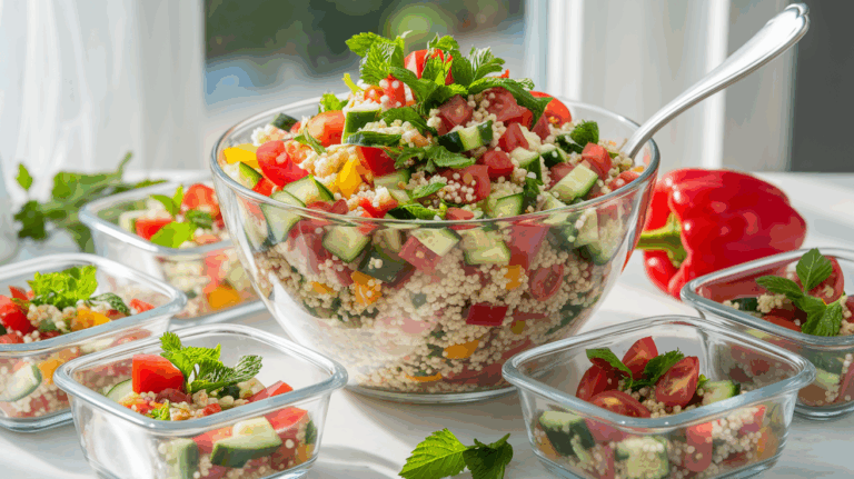 Orientalischer Couscous Salat– leicht, frisch und perfekt fürs Mealprep