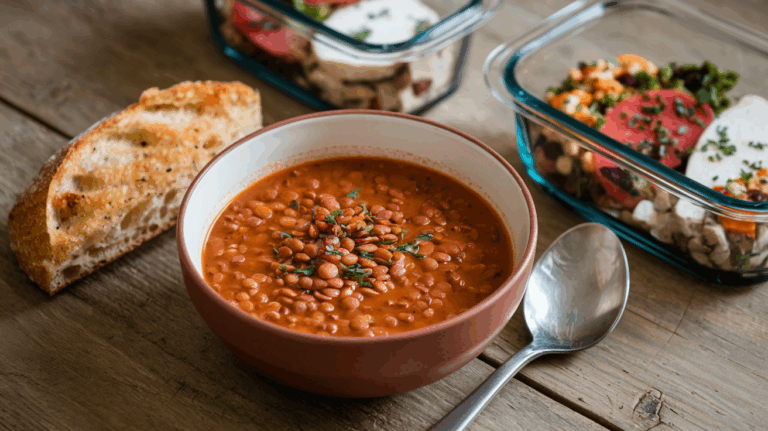 Rote Linsensuppe auf Vorrat – Mealprep Rezept für stressfreie Tage